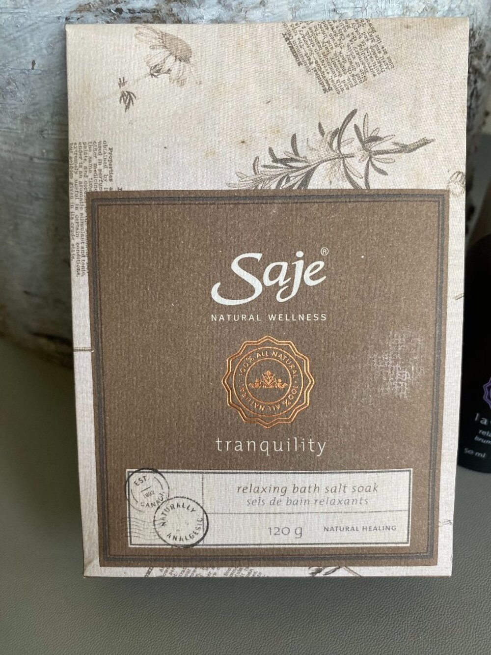 NWT Saje Natural Well De-Stress Me Relaxation Kit Bath Salt Spray Roll-On Gift - Picture 4 of 7